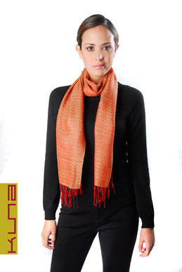 Шарф D100121P0500XXC0017 JACQUELIN (70% бэби альпака, 30% шелк), 30х180 см