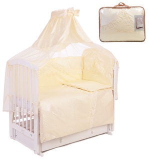 Комплект постельного белья Leader Kids, однотонный, с пледом (7 предметов), 150х90 см, 102146